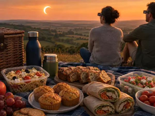 Don’t miss the August 12 eclipse: what to pack for a picnic to stay comfortable and keep watching
