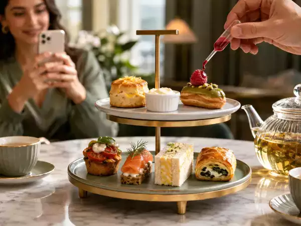 From dainty sandwiches to theatrical service: why afternoon tea has become smaller and savoury