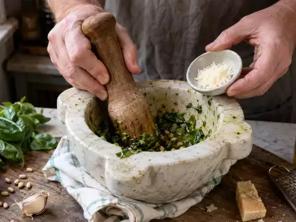 Parmesan rinds aren't trash: learn how to convert that leftover wedge into a punchy pesto in minutes