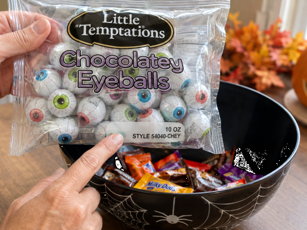 Filling a Halloween candy bowl? Check Little Temptations eyeballs for undeclared milk