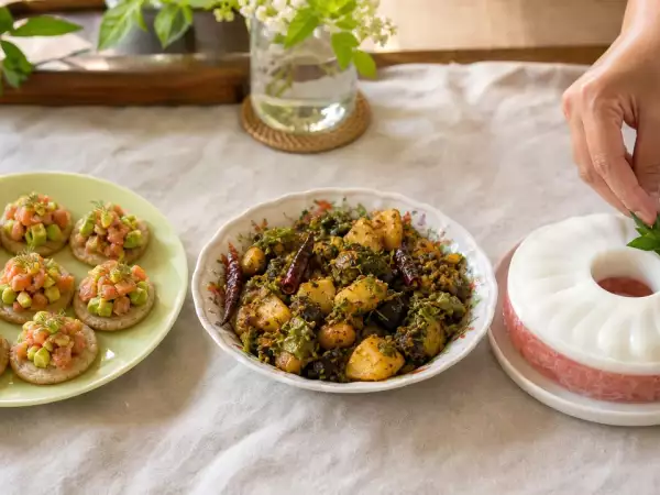 Daily Menu, September 26: delightful salmon and avocado toasts, flavorful gujrati curry, and refreshing egg drop jelly