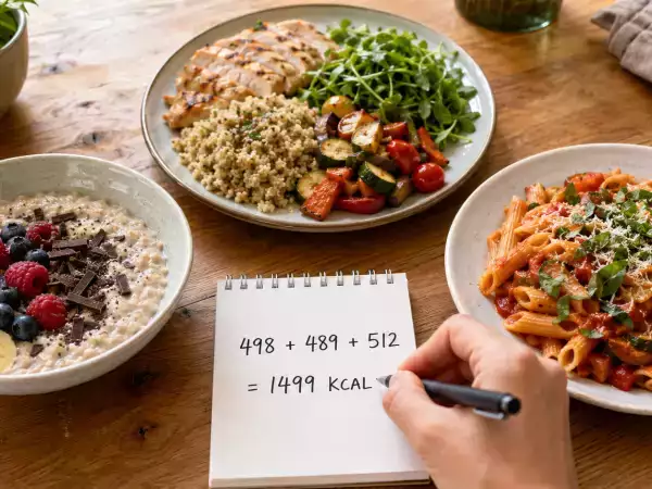 What does a 1500 kcal menu actually look like? Here is a full day at 1499 kcal