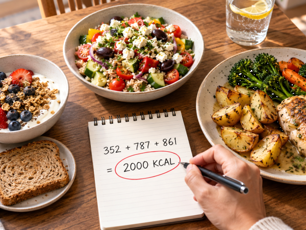 What does a 2000 kcal menu actually look like and who is it for?