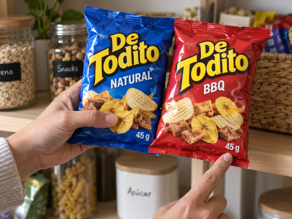 Snack bag in the pantry? Check De Todito Natural and BBQ 45g bags in New Jersey and Utah