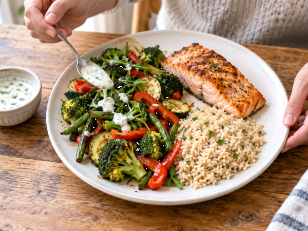 Does filling half your plate with vegetables make you lose weight? Not by itself