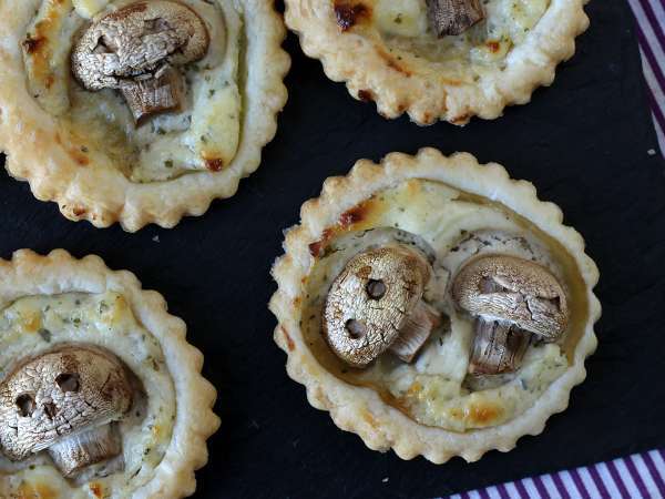 These little mushroom tartlets are perfect for a Halloween cocktail party
