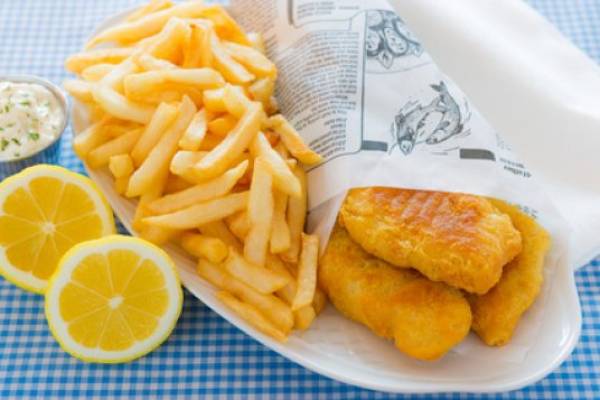 Quintessentially British traditional and tasty fish and chips