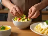 Articles: June 20 daily menu: start with creamy corn soup and finish with a light, zesty fruity salad