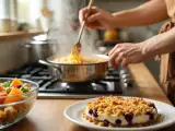 Articles: Daily menu, July 12: a delightful mix of flavors with salmon salad, spicy ramen, and blueberry crumble cake