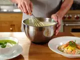 Articles: Daily menu, July 23: refreshing cold pea soup, elegant shrimp and lemon risotto, and delightful almond limoncello cake