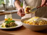 Articles: Daily menu, August 2: delightful sweet basil pesto tapenade scrolls, creamy ricotta and lemon pasta, and a classic bolo de bolacha