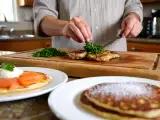 Articles: Daily menu, August 12: delightful cream cheese pancakes, savory pork cutlets, and quick banana pancakes