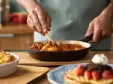 Articles: Daily menu, August 28: delightful potato kugel, spicy squid curry, and indulgent fruit waffles