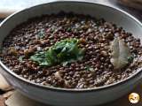 How do you cook green lentils without them staying hard or turning into a puree?