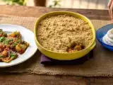 Articles: Daily Menu, September 18: a delightful journey with spicy tofu, ratatouille crumble, and creamy vanilla ice cream