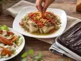 Articles: Daily Menu, September 16: a delightful buffalo chicken salad, savory stingray, and indulgent avocado brownie