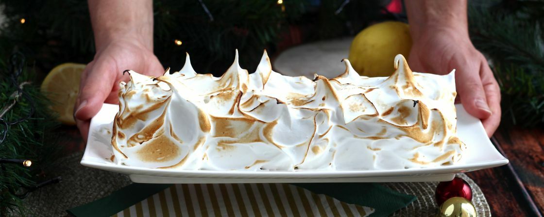 This lemon meringue yule log is the recipe you need to try for Christmas!