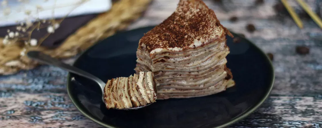 Crepe cake tiramisu : the tastiest dessert