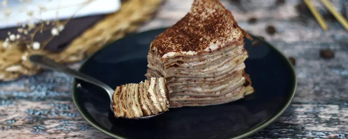 Crepe cake tiramisu : the tastiest dessert