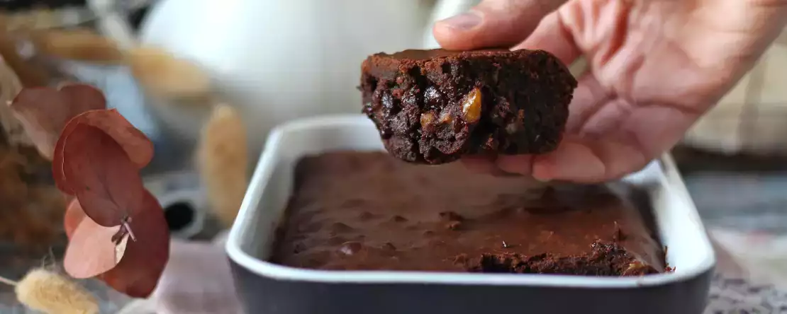 This brownie is baked with an Air Fryer!