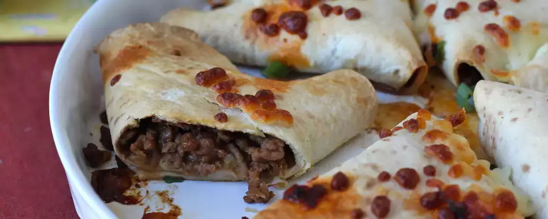 Korean style beef pockets with melty cheese