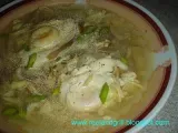 Recipe Suam na itlog (egg drop soup with chicken and mushroom)