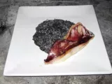 Recipe Black squid ink risotto with grilled calamari