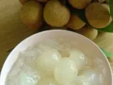 Recipe Kao niao piak lumyai (sticky rice with longan and coconut milk)