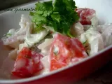 Recipe Simple onion and tomato salad
