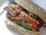 Recipe Malaysian bbq pork jerky & chicken floss sandwiches