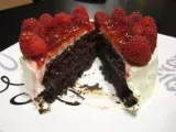 Recipe Chocolate cake with raspberry & ganache filling