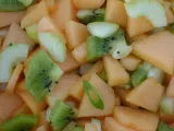 Recipe Cantaloupe, kiwi, cucumber salad