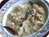Recipe Cauliflower rezala / cauliflower in yogurt and spices gravy