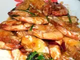 Recipe Pan fry prawns with oyster sauce