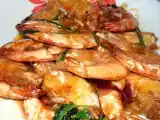 Recipe Pan fry prawns with oyster sauce