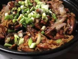 Recipe Claypot chicken rice with chinese sausage - lap cheong