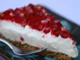 Recipe Pomegranate cheesecake dessert--a delicious mood enhancer