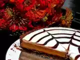 Recipe Pumpkin tart with spider web topping