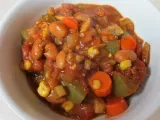 Recipe Spicy vegan chili with pintos and veggies