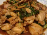 Recipe Stir-fry frog legs with ginger and spring onion