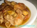 Recipe Estopado - pata (pork knuckle braised in pineapple juice)