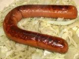 Recipe Kielbasa sausage with cabbage and onions