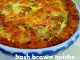 Recipe Hash brown quiche & apple pear crumble