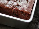 Recipe Chewy double chocolate persimmon cake