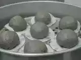 Recipe Black sesame steamed bun with coffee lotus paste