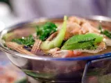 Recipe Kang liang koong sod (thai spicy mixed vegetables soup with fresh prawns)