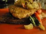 Recipe Pork Chops Giardiniera with Spinach and Roasted Red Peppers