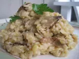 Recipe Risotto with porcini mushrooms, leeks and gruyere