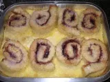 Recipe Jam roly poly bread and butter pudding
