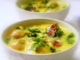 Recipe Couple of awards & gram flour dumplings in spicy yogurt sauce (punjabi kadi pakora)